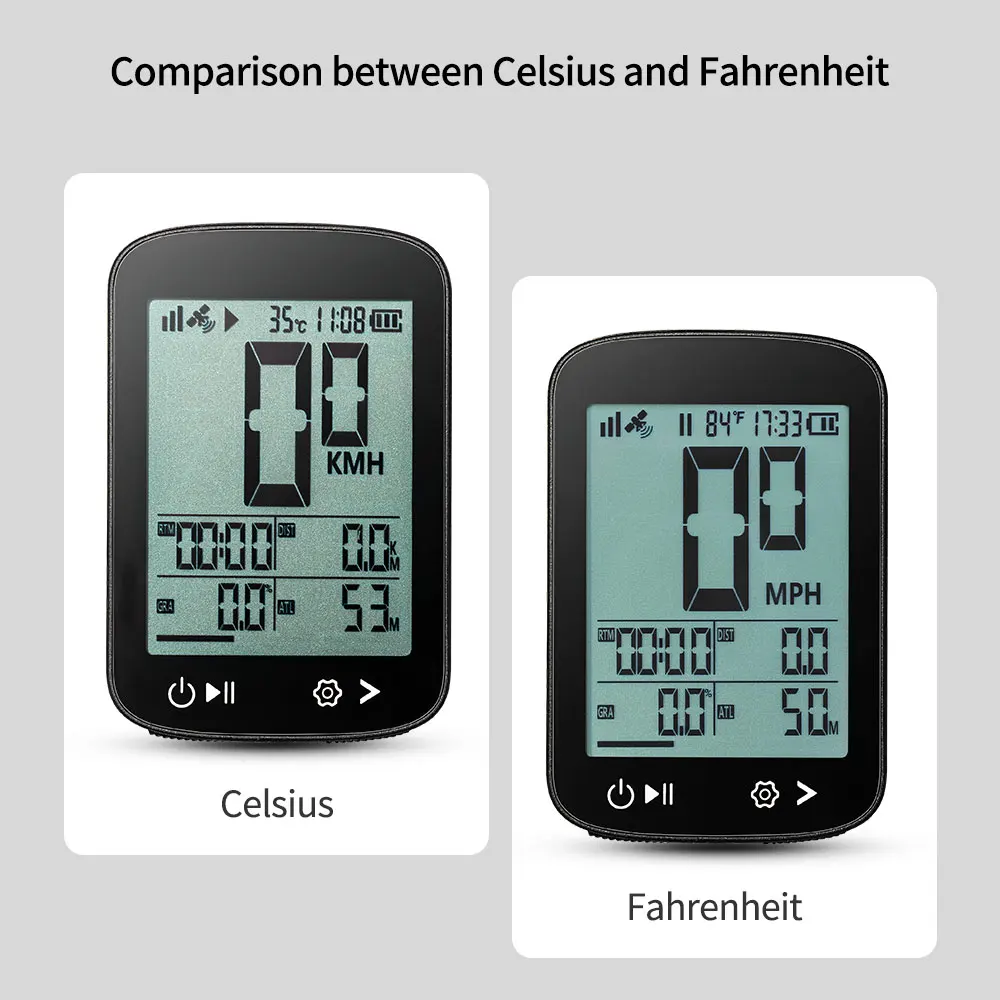 GPS-Fahrradcomputer mit kabelloser Verbindung, USB-C-Anschluss – Image 3