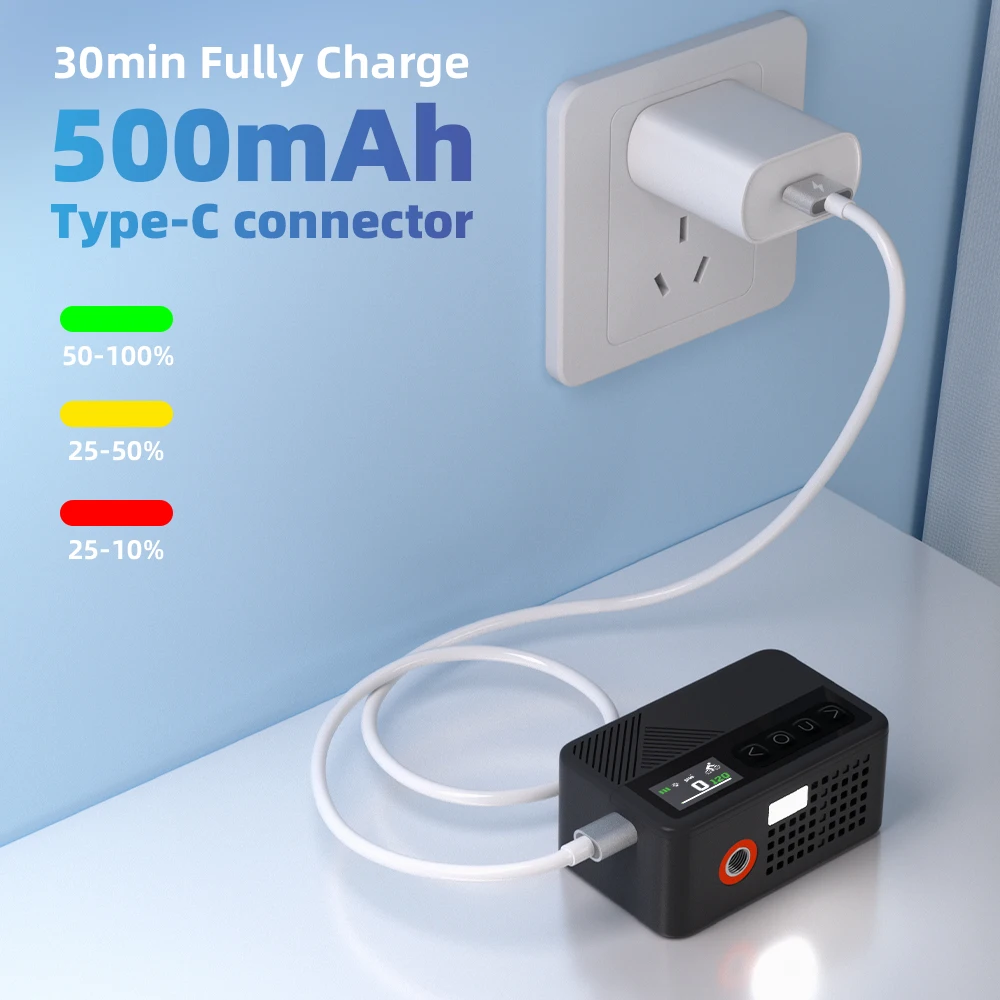 NEWO BL07 Mini-Elektroluftpumpe für Fahrradreifen, 120 PSI – Bild 4