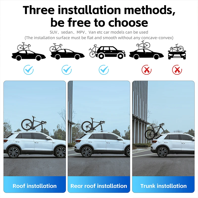 WEST BIKING Auto-Dachgepäckträger mit Saugnapf – Image 6