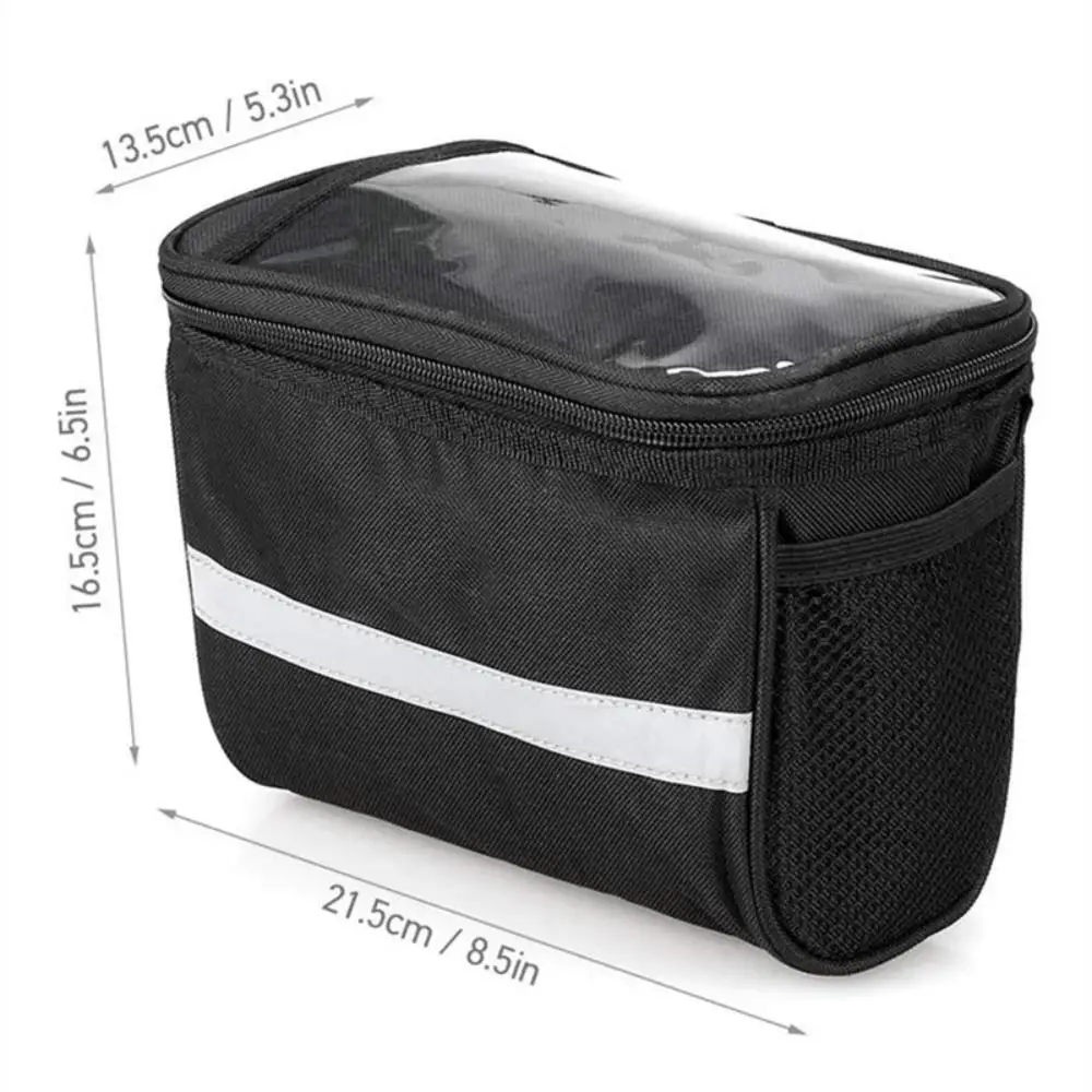 Fahrrad-Lenkertasche für vorne, Outdoor-Fahrrad-Reflexgurt, berührbare – Image 5