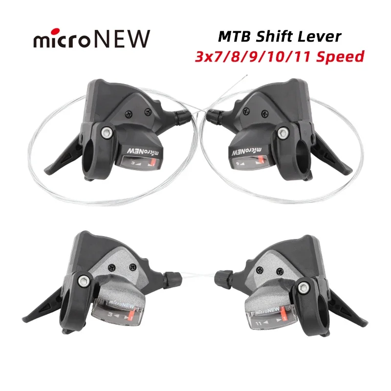Mikron ew Fahrrad Umwerfer 3x7 3x8 3x9 3x10 3x11 Geschwindigkeit MTB vorne hinten Schalthebel Mountainbike
