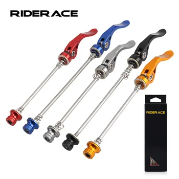 RIDERACE Fahrradnabe QR Schnellspannhebel aus Aluminiumlegierung, vorne 100 mm, hinten 135 mm, Felge