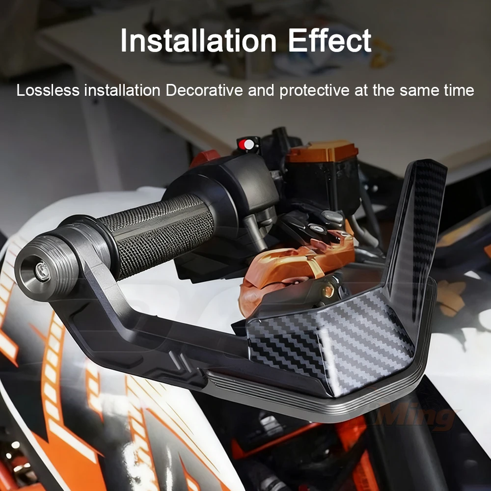 Motorrad-Lenker-Handschutz Windschutz Bürstenstange Griffschutzabdeckungen Handschutz Universell 17-21mm