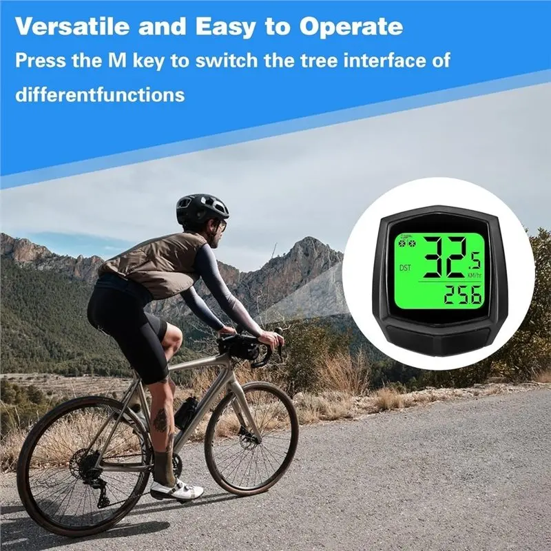 HOTB72A Fahrrad-Tachometer Drahtloser Fahrradcomputer – Bild 3