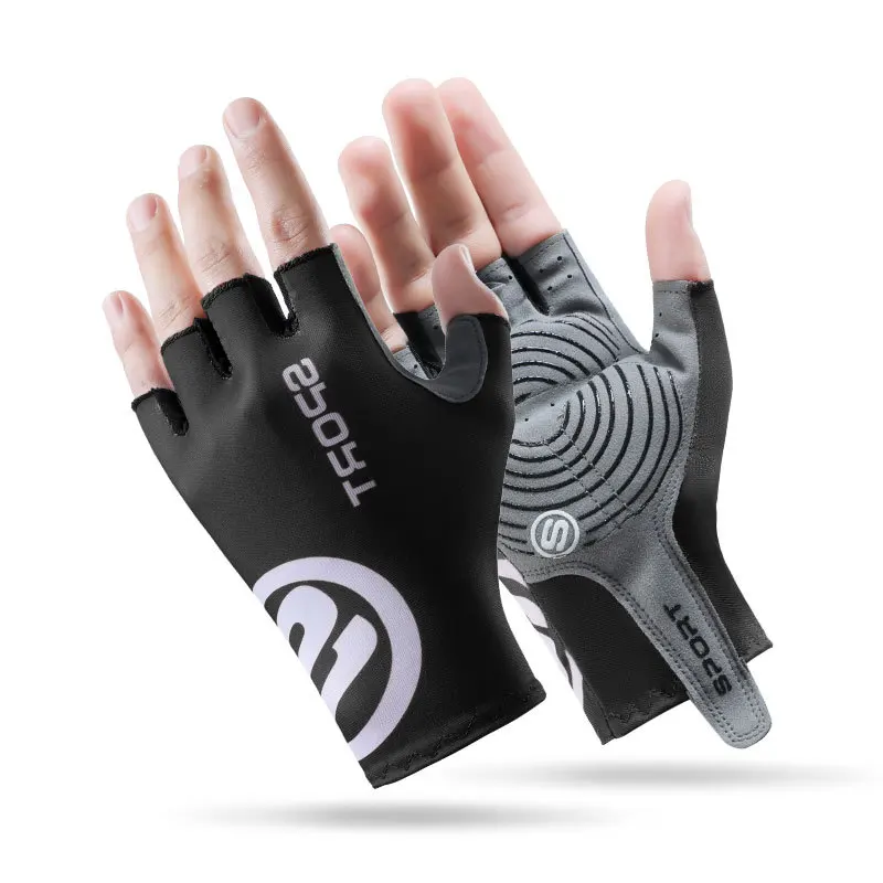 Radfahren Handschuhe Atmungsaktive Anti-Slip Sonnenschutz Halbe Finger – Bild 5