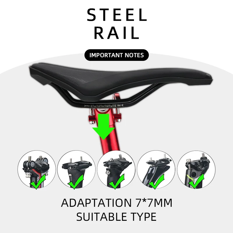 KOCEVLO Fahrradsitz Sattel MTB Rennrad Stahlsättel Mountainbike – Image 5