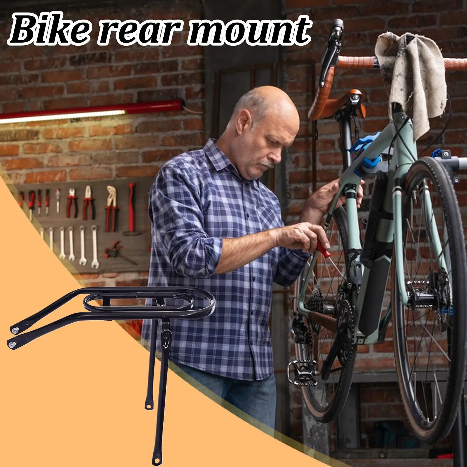 Gepäckträger für Fahrradheck, leichter Fahrradträger für Gepäck – Image 4