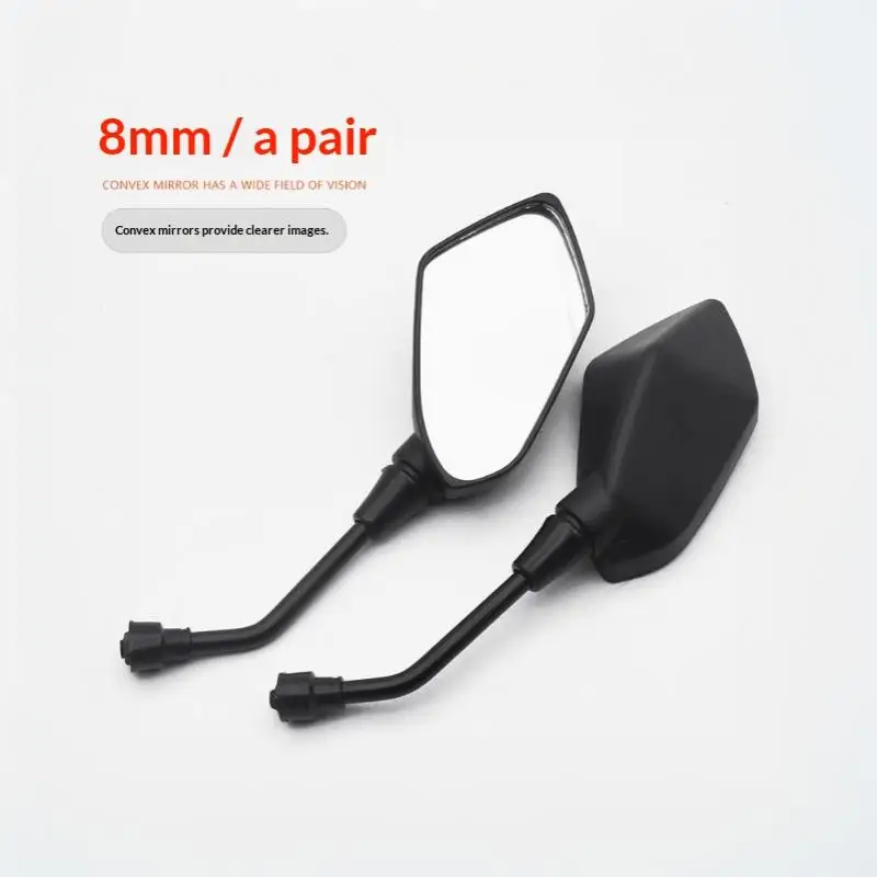 【M】1 Paar Scooter E-Bike Rückspiegel Universal 8/10mm Motorrad Lenker Spiegel Elektromobil Rückseitiger