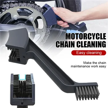 Fahrradkettenreiniger Fahrrad Motorrad Kettenreinigungsbürste Dual Heads Radfahren Reinigungsset