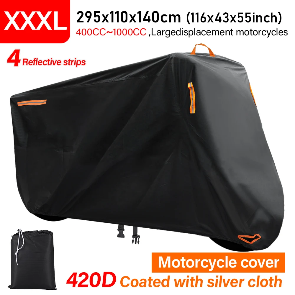 Dicke Oxford Motorrad wasserdichte Abdeckung Universal Outdoor Schutz – Image 5