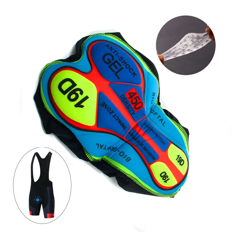 Radsport Träger hose schwarze Männer Winter Thermo Fleece MTB Fahrrad – Image 5