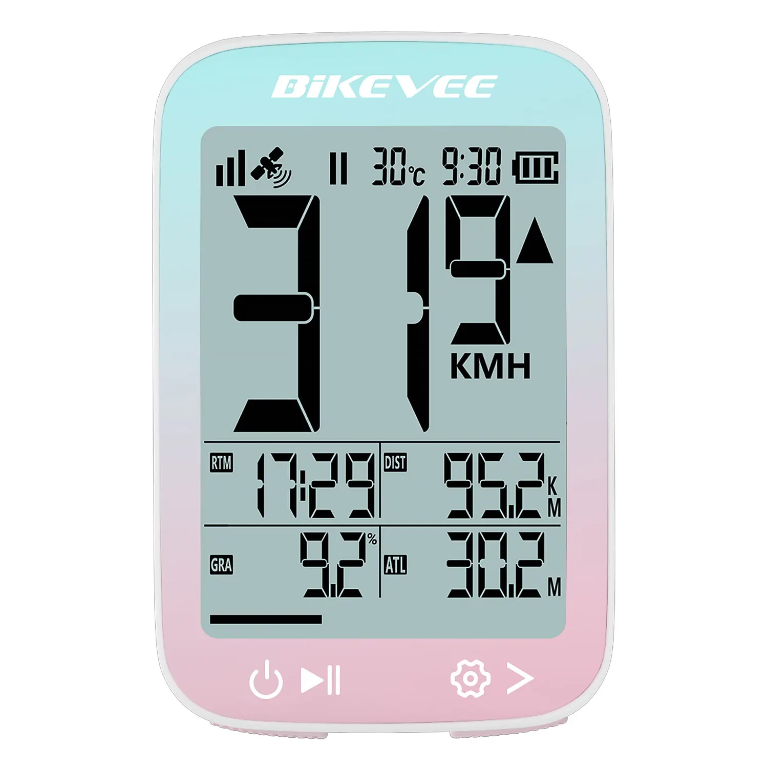 Fahrradcomputer, kabellos, GPS, Fahrrad-Kilometerzähler, MPH KM/H, Fahrrad-Tachometer, Radfahren