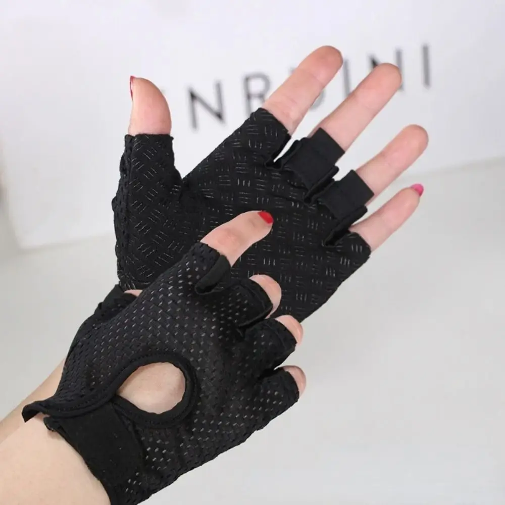 Radfahren Finger Handschuhe Professionelle Gym Fitness Atmungsaktive Anti-Slip Frauen Männer Halbe Finger