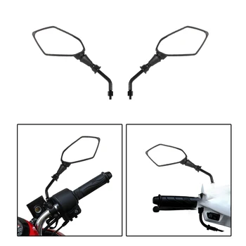 Motorrads piegel 1 Paar 8mm 10mm Lenker Ende Seite Rückspiegel Rückseite konvexer Spiegel für Roller E-Bike