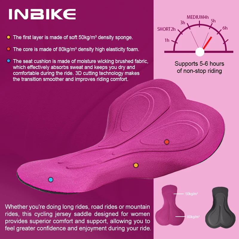 INBIKE Winter Damen Radsport-Trägerhose Fleece Warme Mountainbike-Hose – Image 3
