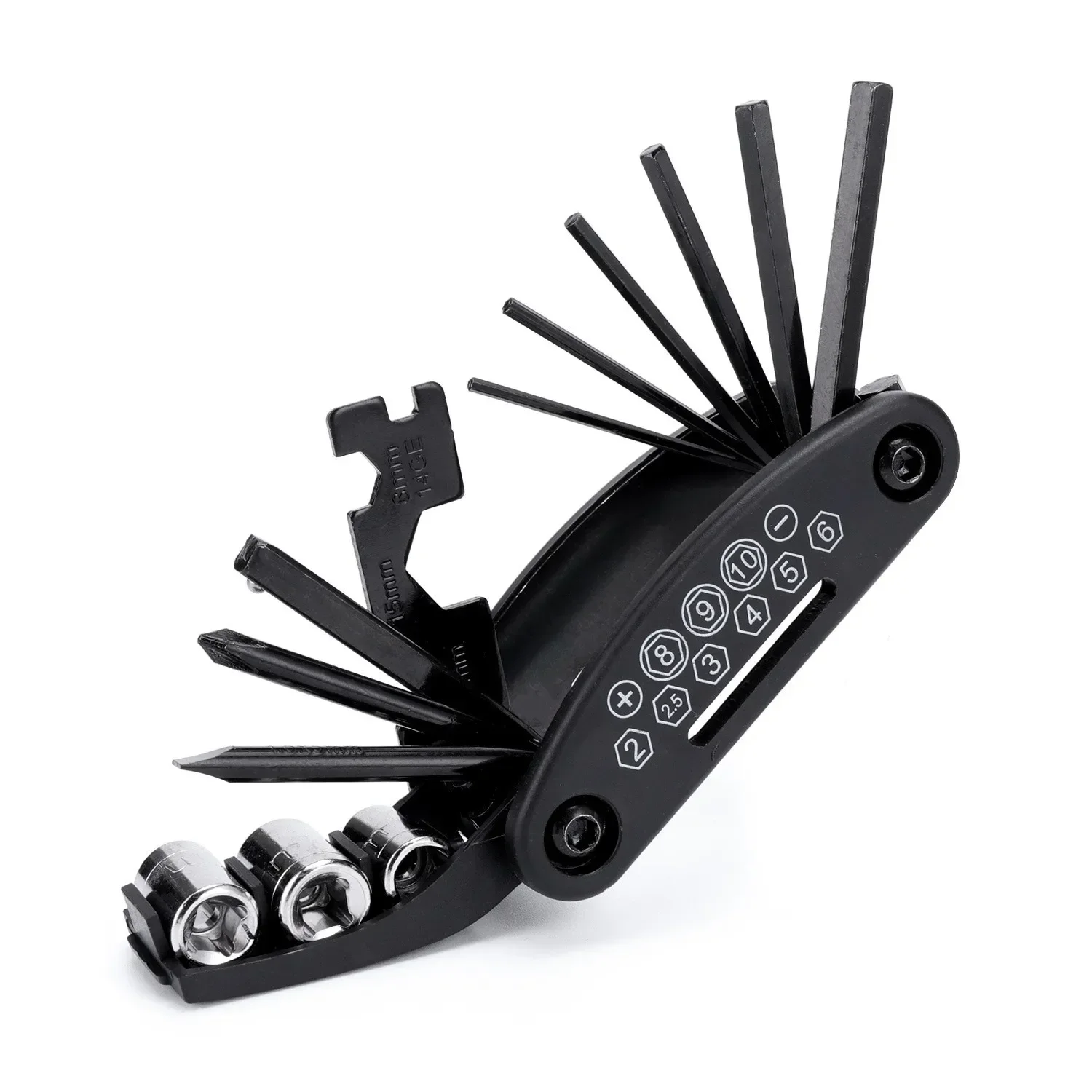 16-in-1-Fahrrad-Multitool-Set, tragbares – Immagine 6