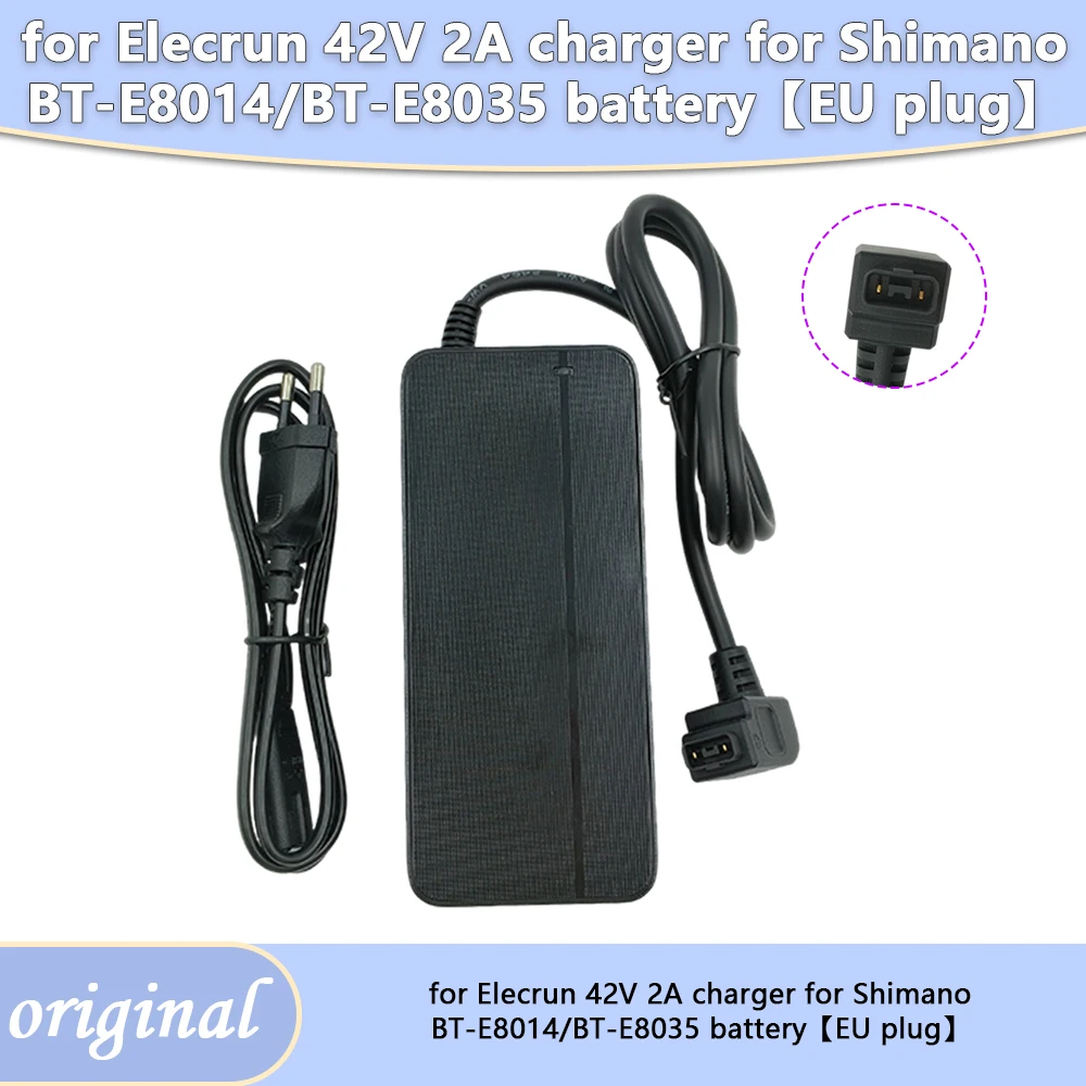 Elecrun 42V 2A Ladegerät für Shi&manos BT-E8014 BT-E8035 E-Bike-Systeme, Batterieadapter, Ersatzteile, Zubehör