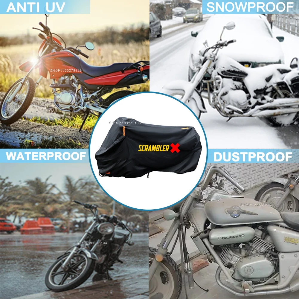 Motorradabdeckung Wasserdicht Ganzjahres-Staubschutz UV-Schutz – Image 3