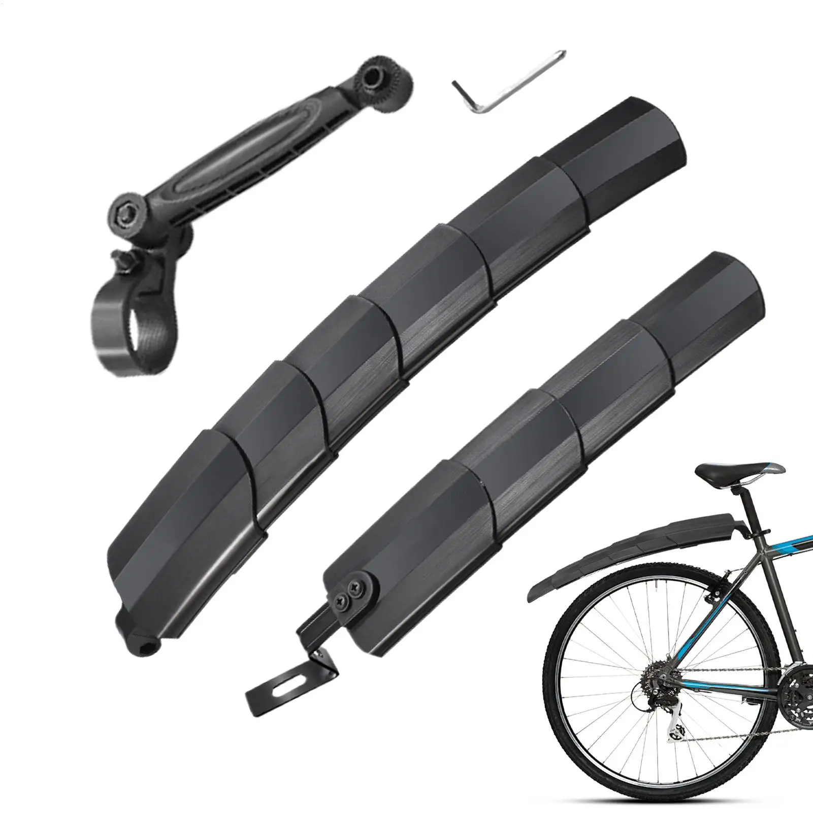 Fahrrad-Schutzblech mit Schnellverschluss Vorder- und Hinterradschutz Fahrrad-Spritzschutz für Reisen