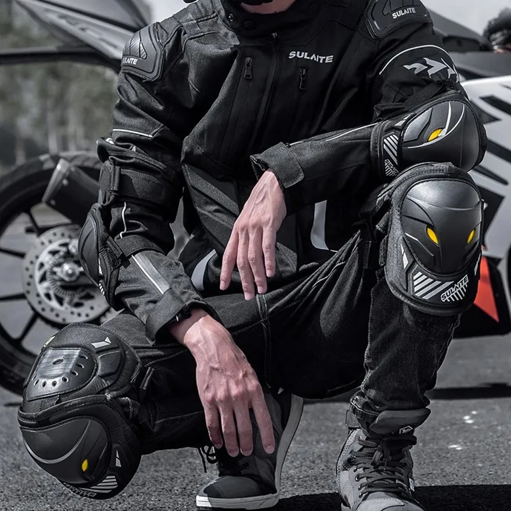 1 Paar Motorrad- und E-Bike-Knie- und Ellbogenschützer für Motocross – Bild 4