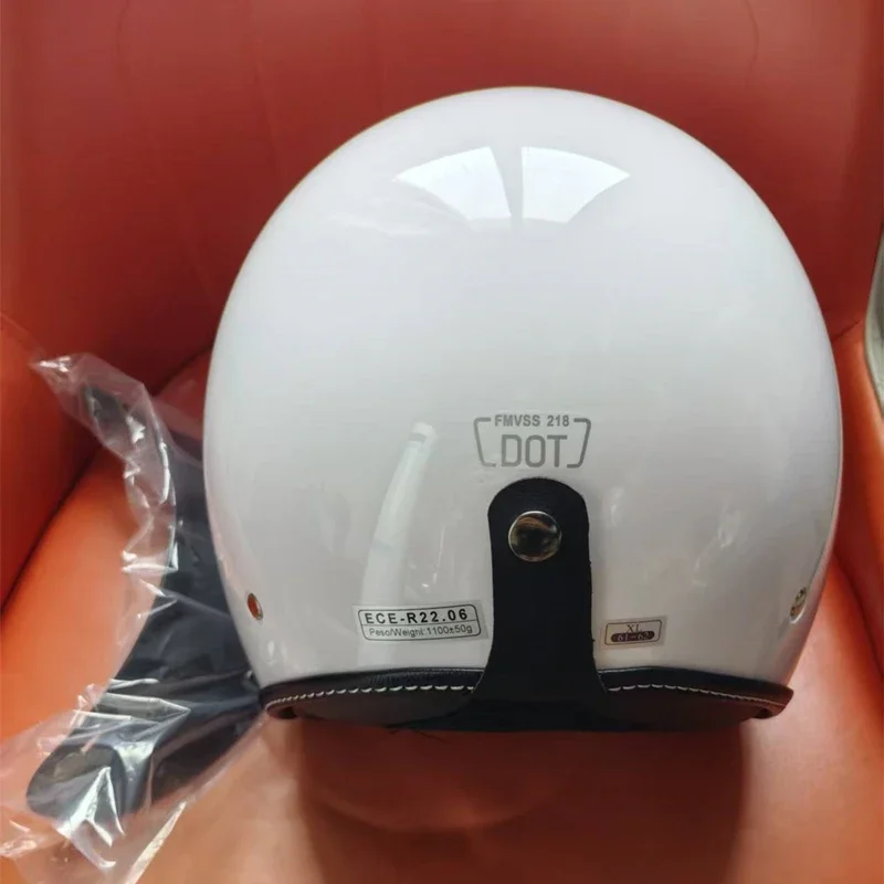 ECE DOT Neuer Casco Capacetes Motorrad Retro Vintage Motocross Helm – Bild 4