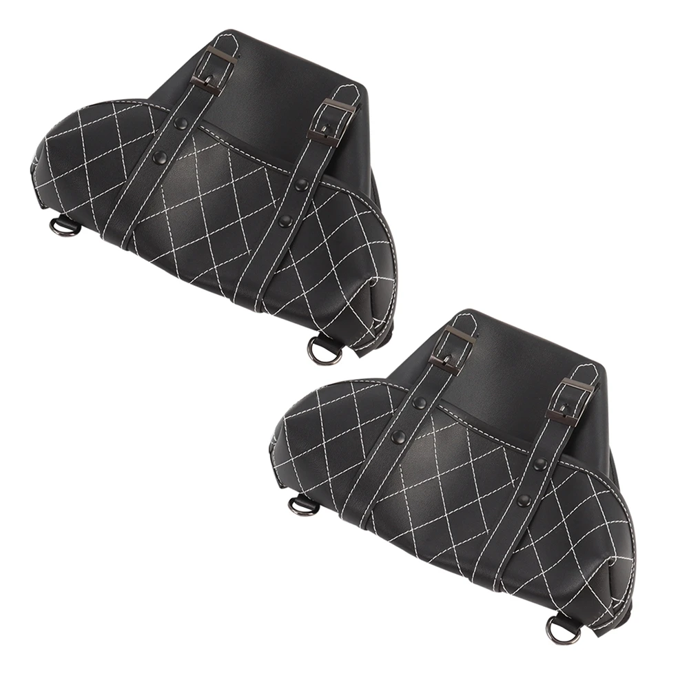 Motorrad Satteltasche Gepäck Lagerung Leder Werkzeug Seitentaschen – Bild 3