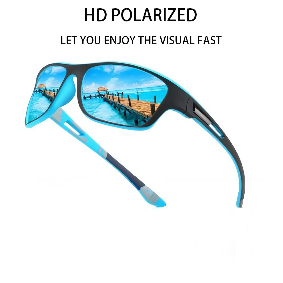 Polarisierte Fahrrad-Sonnenbrille für Herren und Damen, Outdoor-Sport, Autofahren, Wandern, Angeln