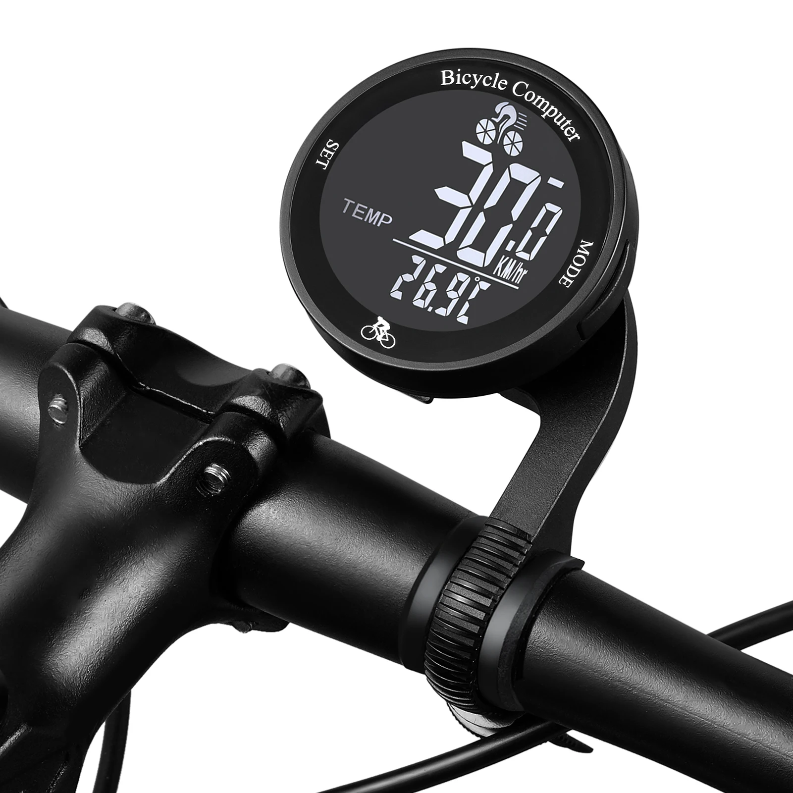 Drahtloser Fahrradcomputer, wasserdichter Fahrrad-Kilometerzähler, multifunktionaler LCD-Bildschirm