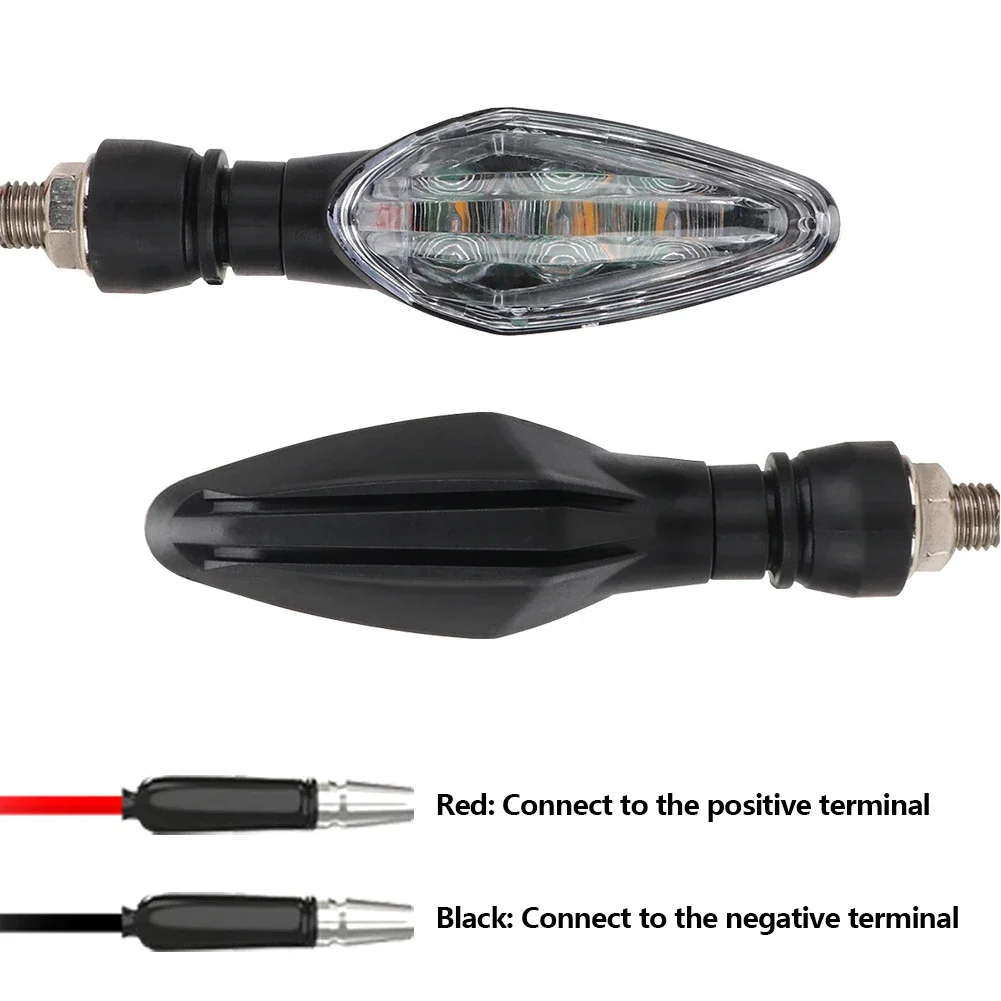1 Paar 3-LED Motorrad-Signalleuchten Fahrlicht Rücklicht Blinker – Bild 3