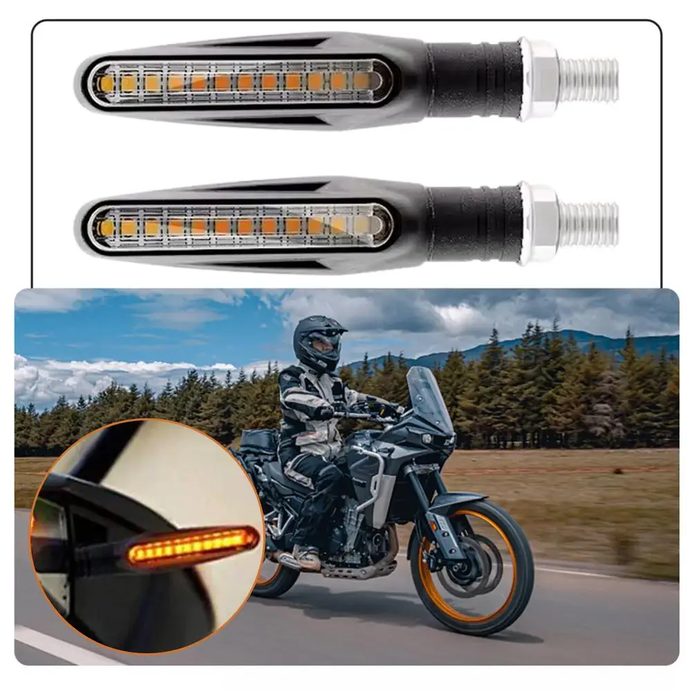 Motorrad Led Blinker Richtungs Indikatoren Bernstein Blinkende Blinker – Bild 3