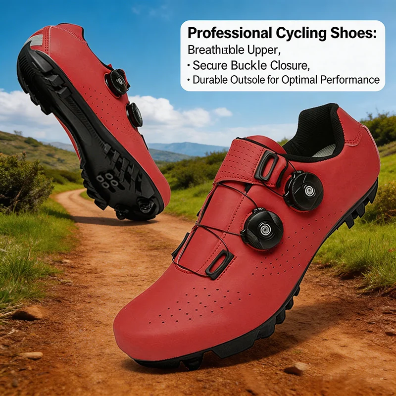 MTB Mountain Road Bike Schuhe mit Schloss, atmungsaktiv, rutschfest – Image 5