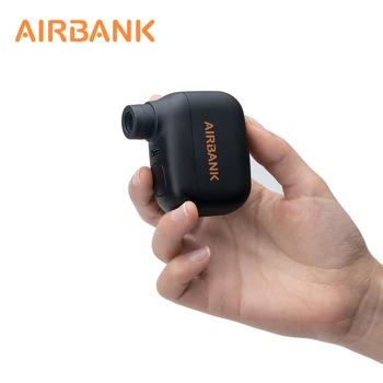 AIRBANK Pocket SE Mini tragbare elektrische Pumpe für Fahrrad Akku-Reifen Presta Schrader Ventil