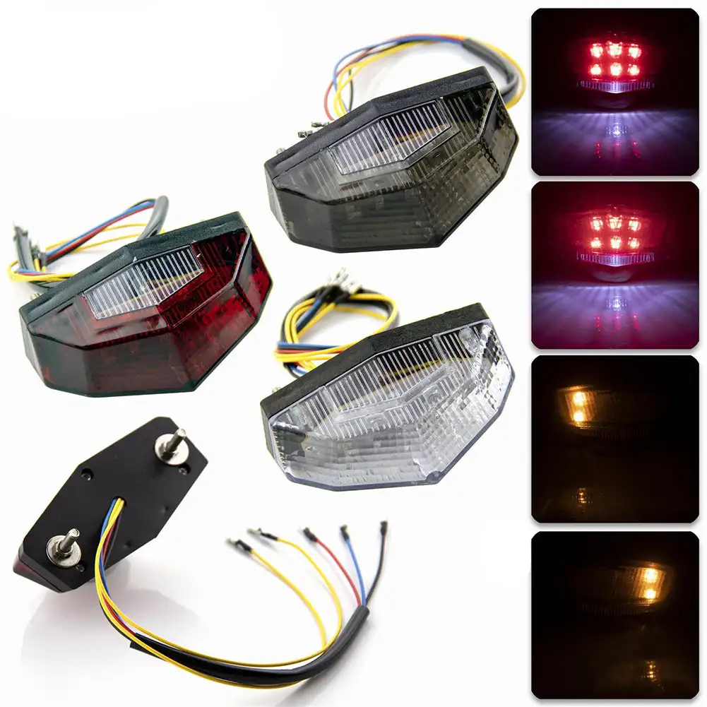 Universal Motorrad Blinker Motorrad Signal anzeige Moto Zubehör 11 LED Rücklicht Blinker Bremslichter stoppen