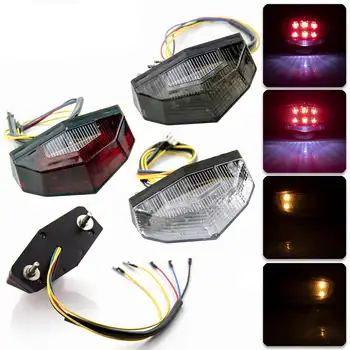 Universal Motorrad Blinker Motorrad Signal anzeige Moto Zubehör 11 LED Rücklicht Blinker Bremslichter stoppen