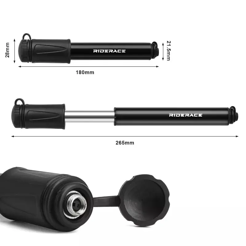Fahrrad pumpe tragbar mini radfahren hand luftpumpe hochdruck ball mtb – Bild 6