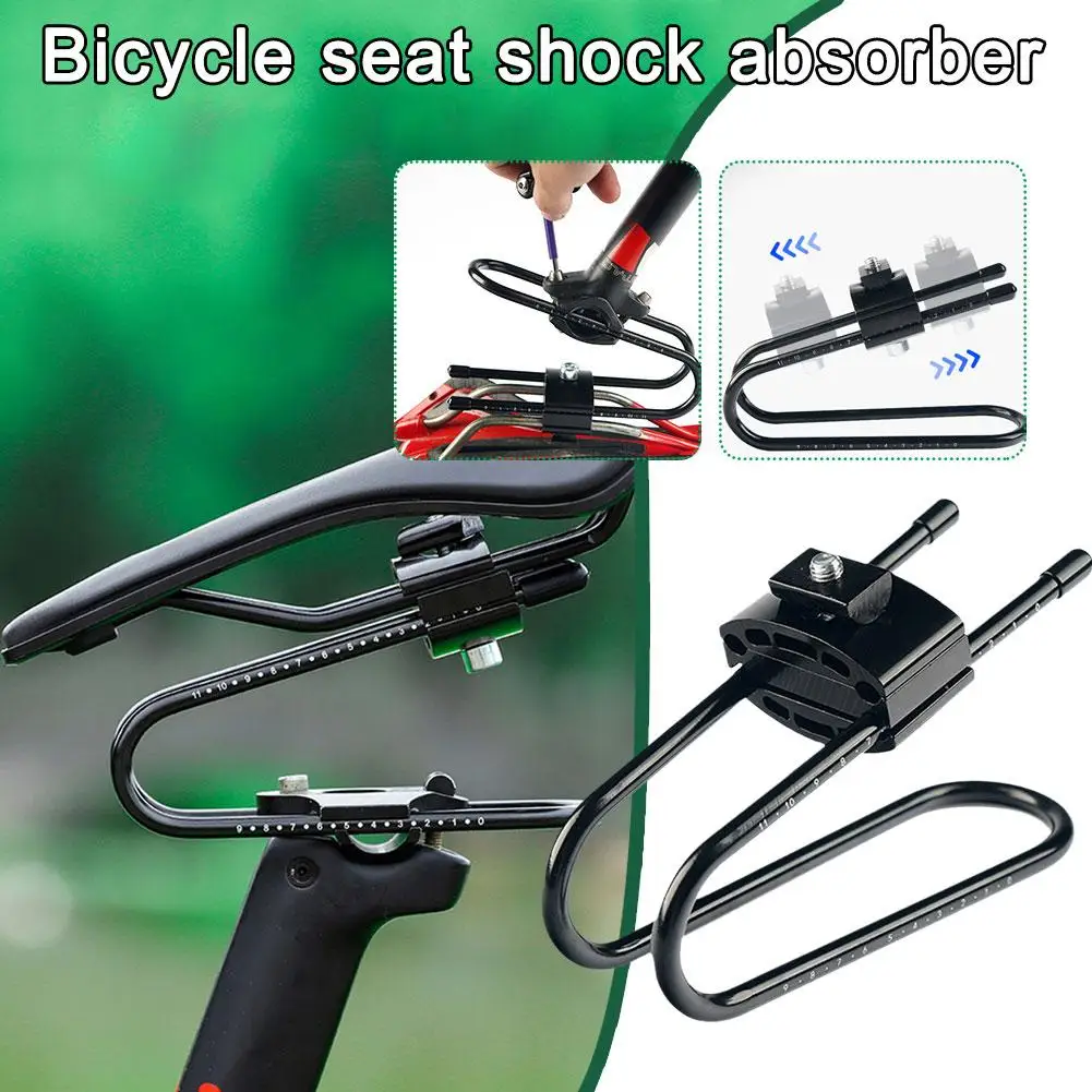 MTB Sattel Stoßdämpfer Rennrad Sattel aufhängung Fahrrad Sattel feder – Immagine 4