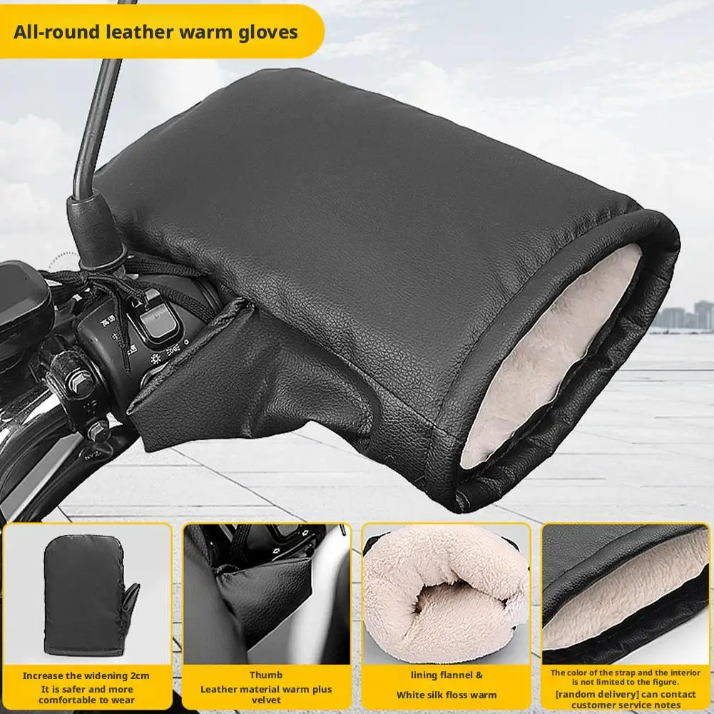 Motorrad-Lenkerhandschuhe Winddichte Winterhandschuhe Wärmer Wasserdichte Handmuffs Fahrrad-Lenkerabdeckung