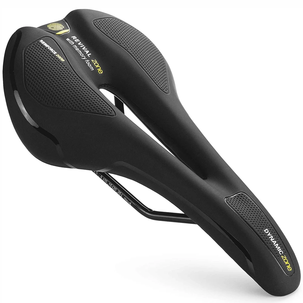 Fahrradsattel MTB Mountain Road Bike Sitz Hohlgel Bequemes Fahrradkissen Heimtrainer Sattel für Männer