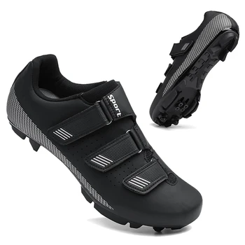 Herren- und Damen-Fahrradschuhe, MTB-Schuhe, Fahrradschuhe mit Klettverschluss, Rennradschuhe, selbstsichernde