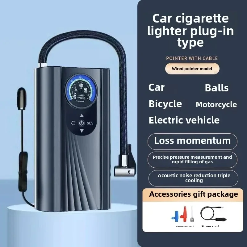 Auto-Luftkompressor, 120 W, 12 V, Mini-Luftpumpe, hochpräzise, tragbare Reifenfüller, elektrische