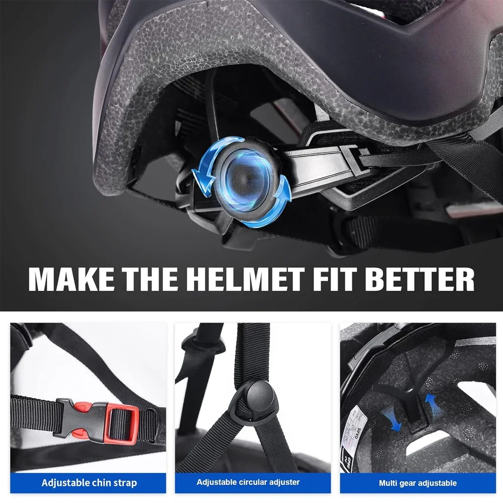 Mountainbike-Helm für Erwachsene, leichter MTB-Fahrradhelm für Herren – Bild 5