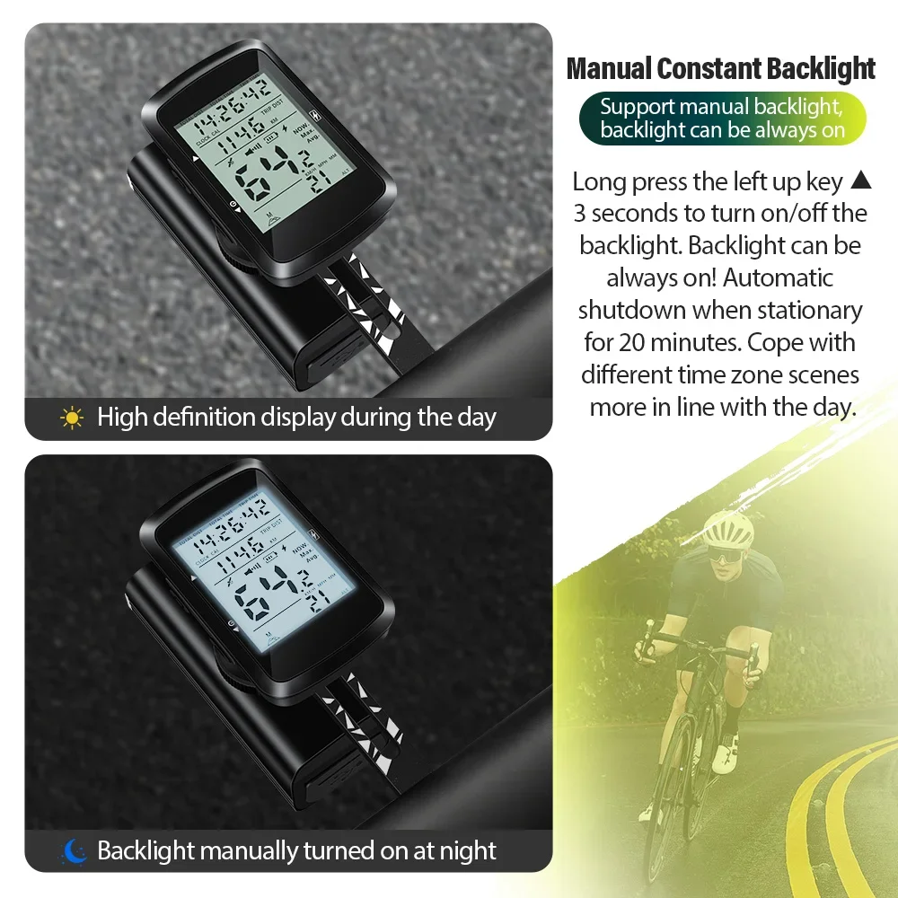 NEWBOLER Fahrradcomputer, kabelloser GPS-Fahrradtacho, MTB, Rennrad – Image 4