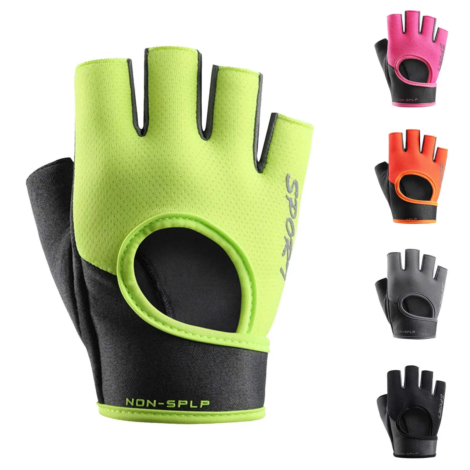 Fahrrad-Sport-Halbfingerhandschuhe Atmungsaktive Rutschfeste MTB-Fahrradhandschuhe Schweißabsorbierende