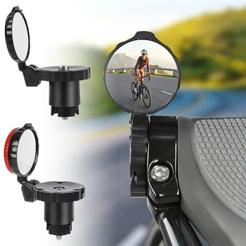 Fahrrad-Rückspiegel Lenkerendenspiegel HD-Spiegel 360° ° Drehbare MTB- und Rennrad-Lenker-Spiegel