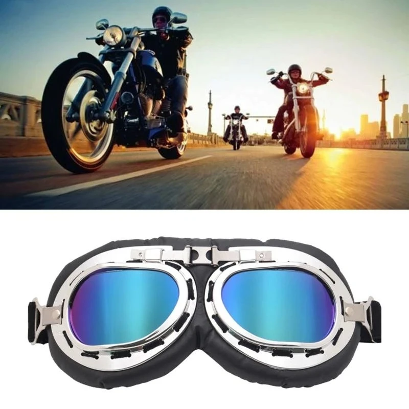 Weichrahmige Motorradbrille Retro Vintage Winddicht Staubdicht – Image 4