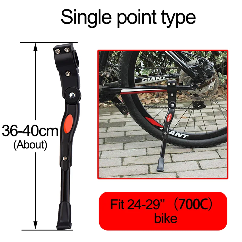 MTB Rennrad Kick Stand Aluminium Kicks tand 24/26/27//700c verstellbare Mountainbike-Stütze Seite hinten