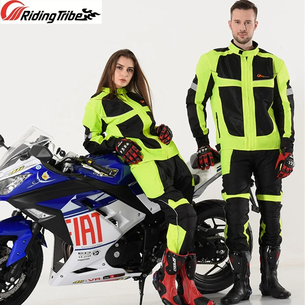 Männer Frau Winter Stil Atmungsaktive Motorrad Jacke Nacht Hohe – Image 3