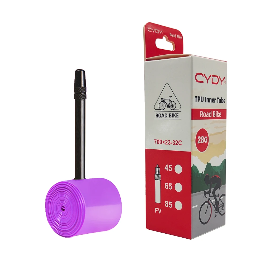 28g CYDY Rennrad TPU Schlauch 700x23C 25C 26C 27C 28C 30C 32C – Bild 3
