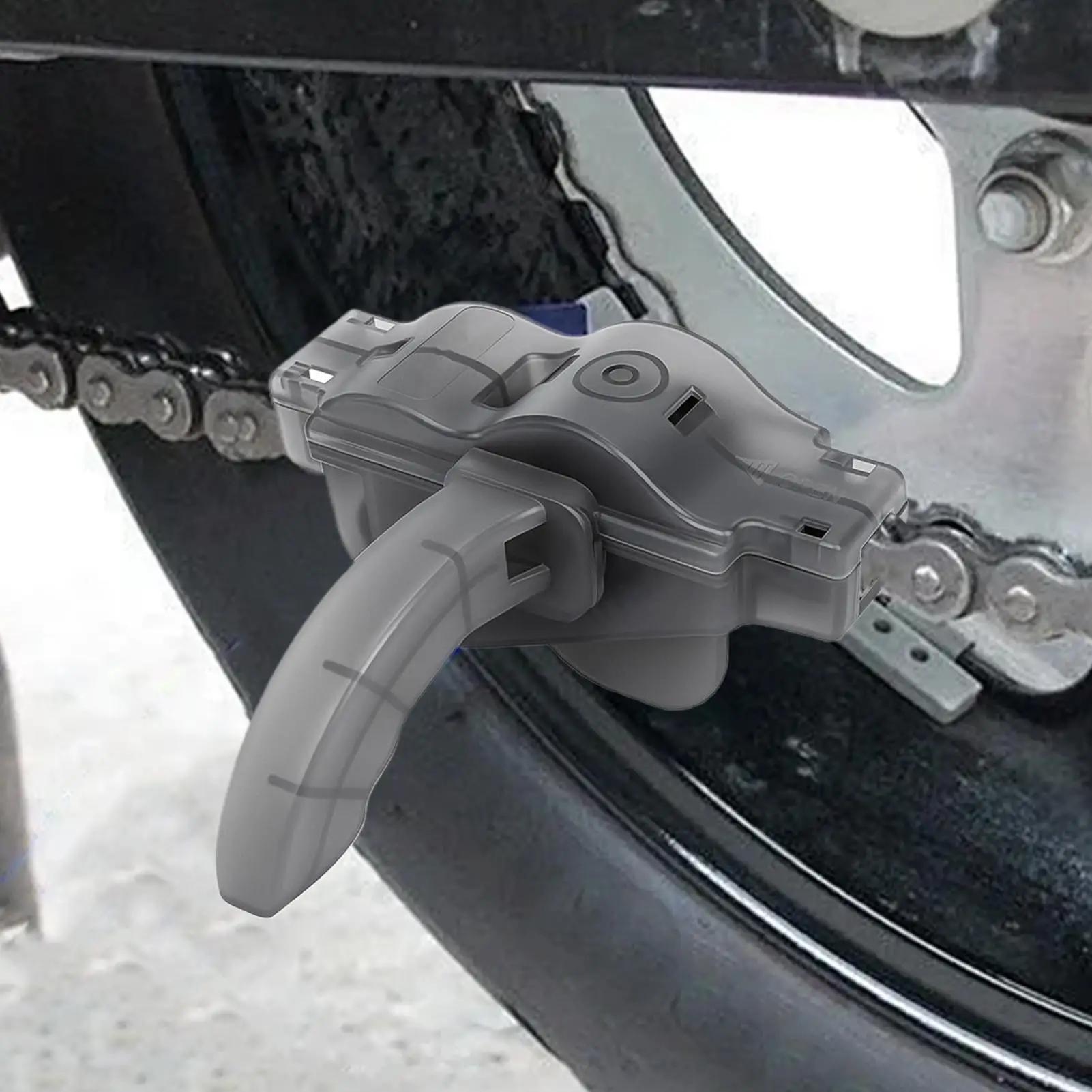 Motorrad Kettenbürste Kettenwascher Werkzeug Motorrad Fahrräder Fahrradausrüstung Pflege Wartung Wäscher