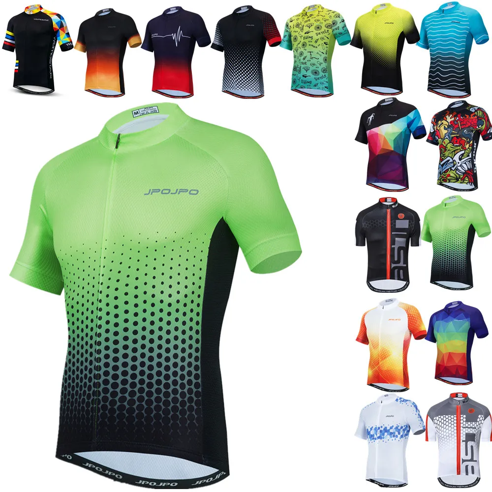Radfahren Jersey Männer Bike Top MTB Fahrrad Hemd Mountain Road Reiten Kleidung Kurzarm Sommer Radfahrer